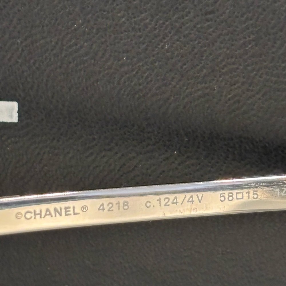 CHANEL
Silvertone Metal And Purple Tinted Sunglasses-4218 - Picture 4 of 6